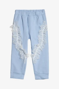 Sports Pants With Lace Ruches