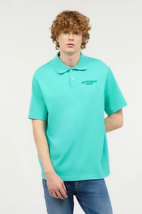 Polo Shirt With Top-Stitched JC Monogram