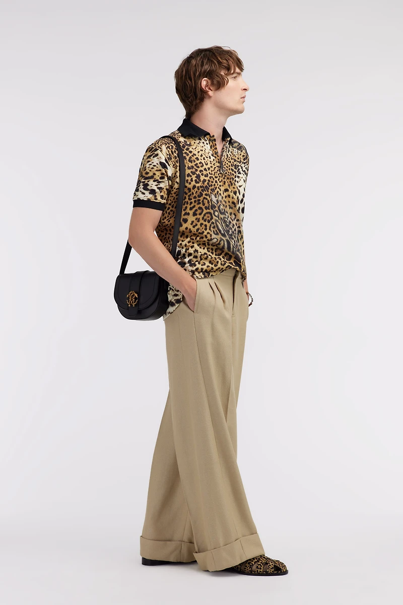 Polo with Jaguar Skin print