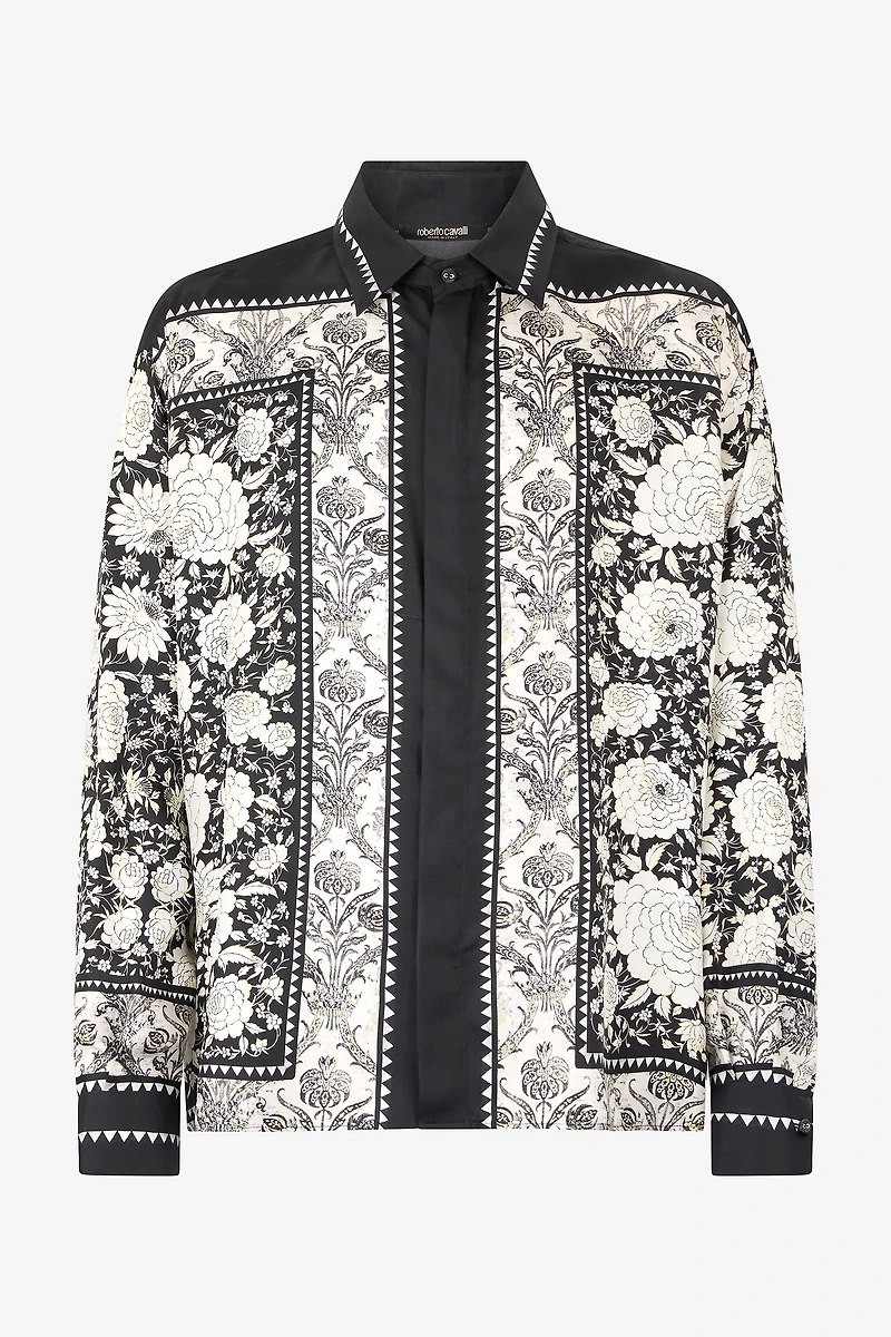 Silk Shirt With Floral Print