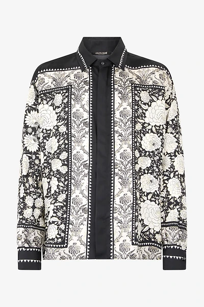 Silk Shirt With Floral Print