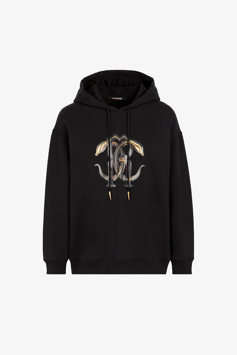 Logo-Print Cotton Hoodie