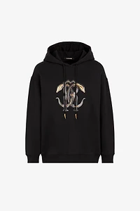 Logo-Print Cotton Hoodie