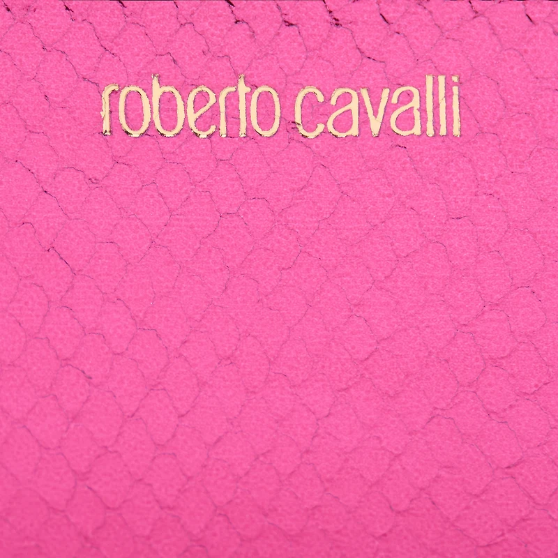 Zip-Around Wallet with Snake Print