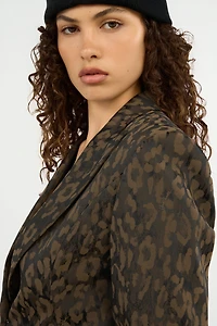 Leopard Print Jacket Blazer