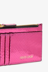 Coin Purse with Snake Print