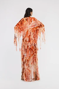 Plumage print Kaftan
