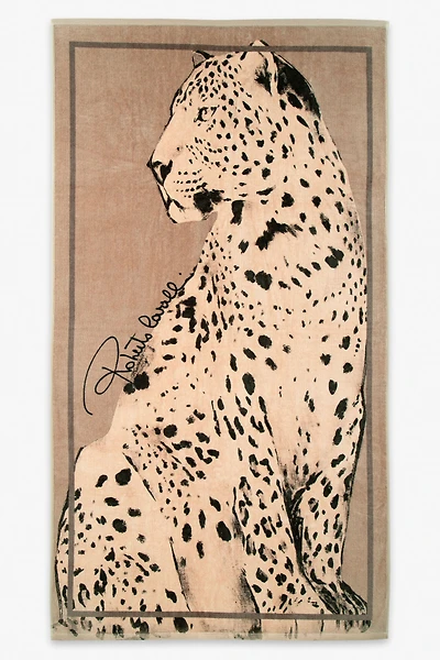 Big Cat Print Beach Towel