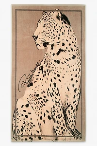 Big Cat Print Beach Towel