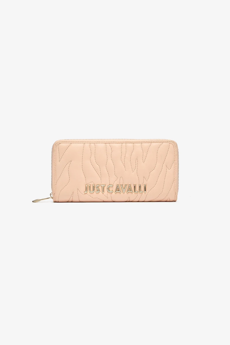 Top-Stitched Wallet With Logo