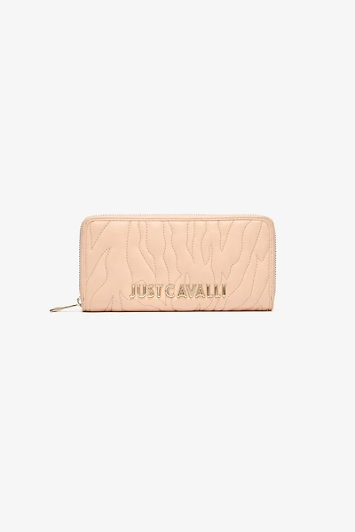 Top-Stitched Wallet With Logo