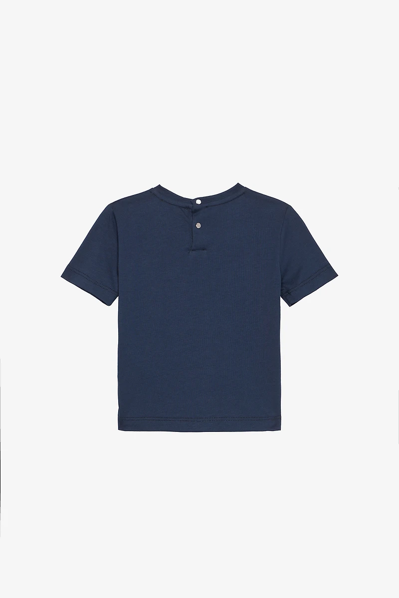 Soft Cotton T-Shirt With Patch