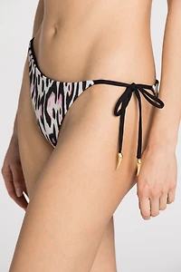 Leopard-print bikini bottoms