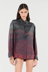 Silk Shirt With A Mottled Effect