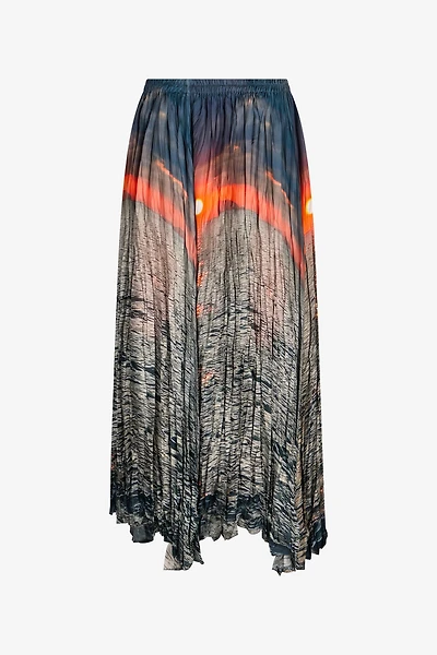 Sunrise Print Skirt