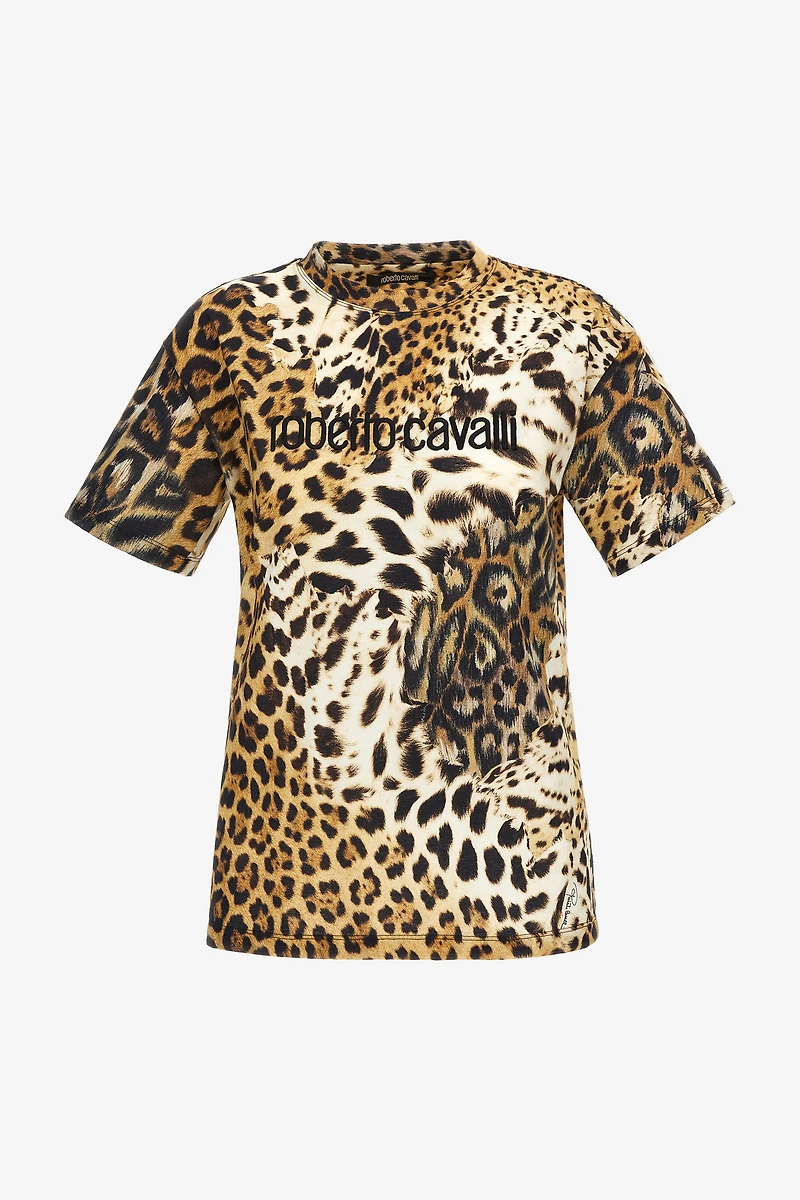 T-shirt with Jaguar Skin print