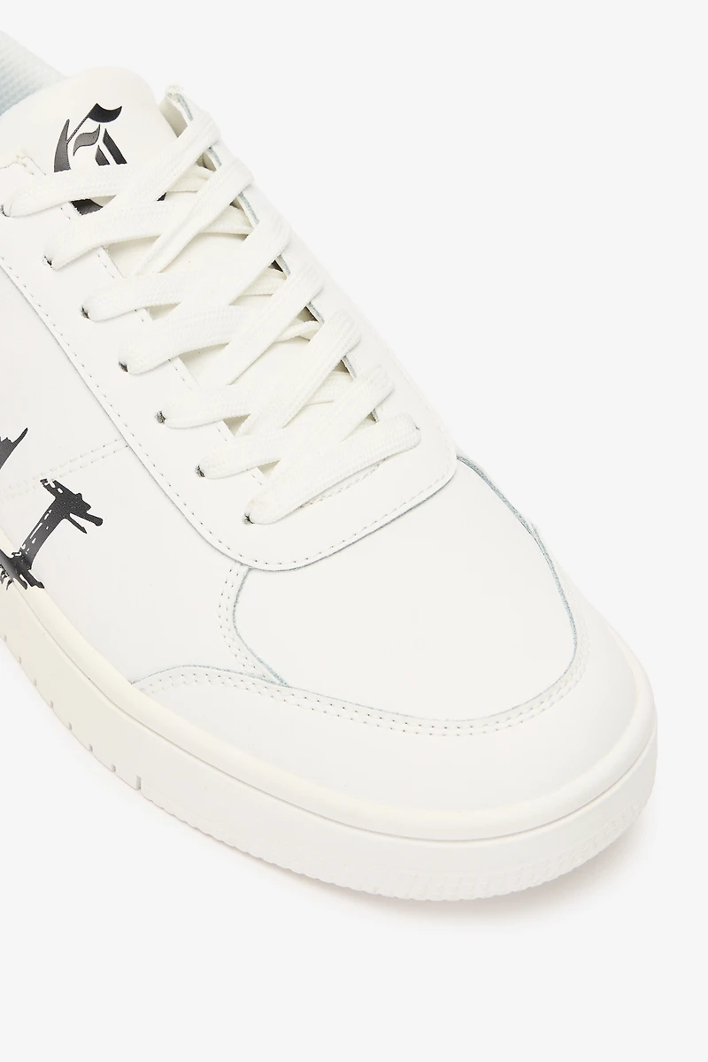 Sneakers With Graffiti Logo
