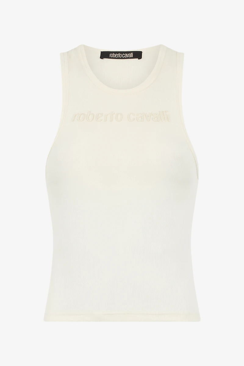 Tank Top With Embroidered Logo