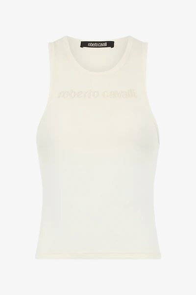 Tank Top With Embroidered Logo