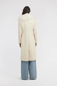Long Coat with Wide Collar