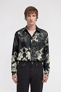 Broccato Print Silk Shirt