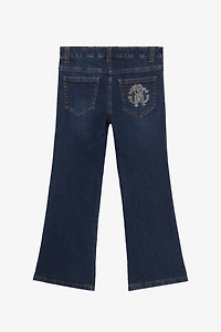 Jeans With Rhinestone RC Monogram