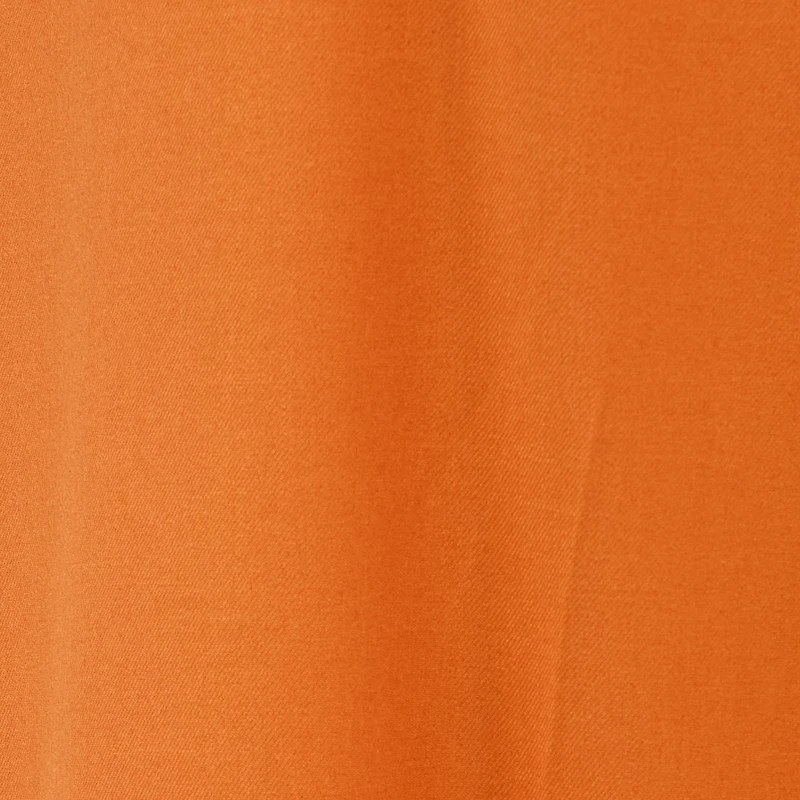 Orange Single-Breasted Jacket with Logo Strap