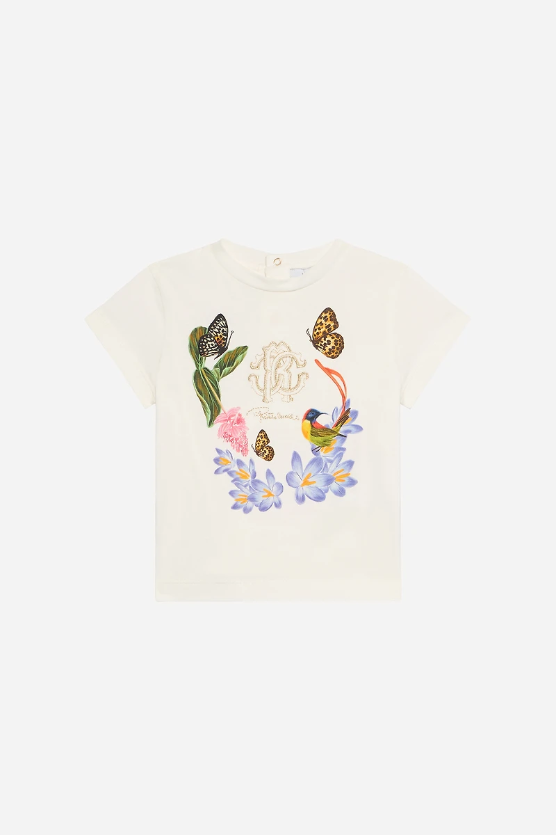 Milk White T-Shirt with Print