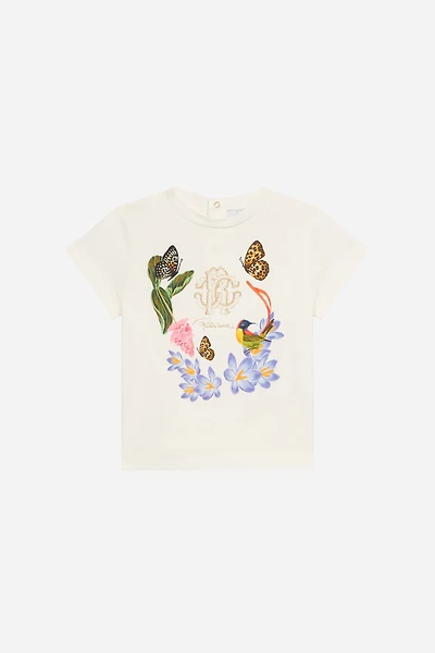 Milk White T-Shirt with Print