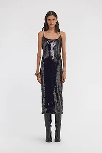 Sequin Midi Dress