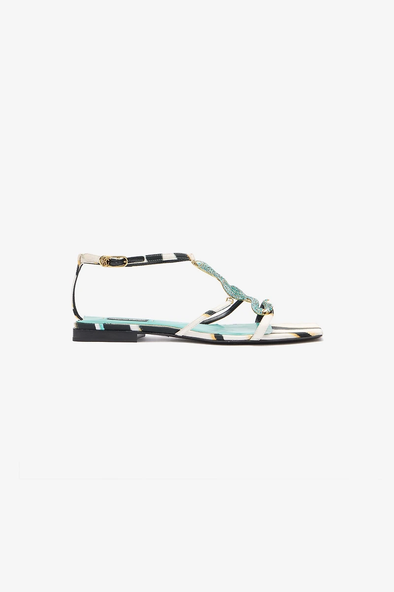 Ray of Sea Print Sandal