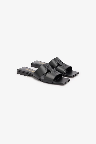 Slides With Square Toe
