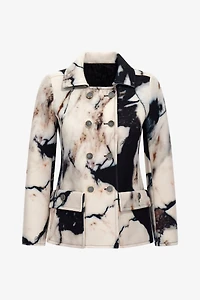 Marble Print Jacket