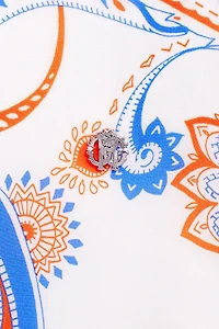 Lizard Bandana print top