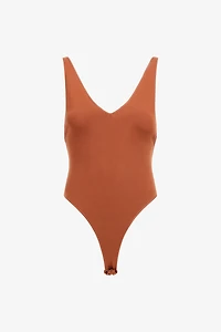 Rust V Neck Bodysuit
