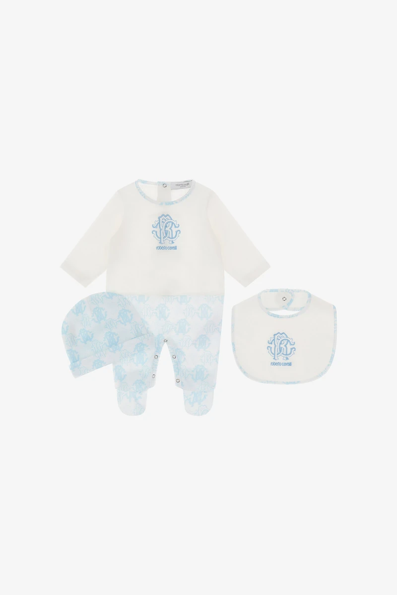 RC Monogram-Embroidery Babygrow Set