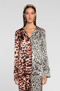Murena Print Silk Blend Jacket