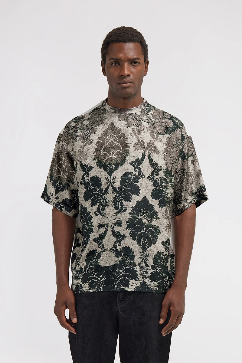 Broccato Print T-Shirt