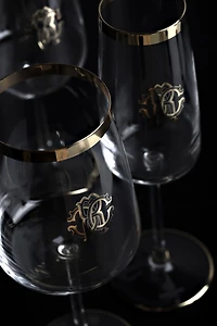 Monogram Platin 2 Wine Goblets Set