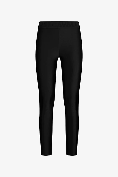 Black Logo Waistband Leggings