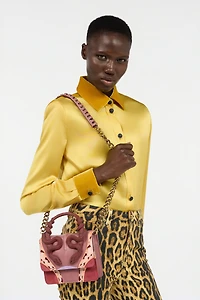 Small Pink Bag With Snakes