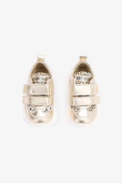 Laminated Sneakers With Jaguar Skin Inserts
