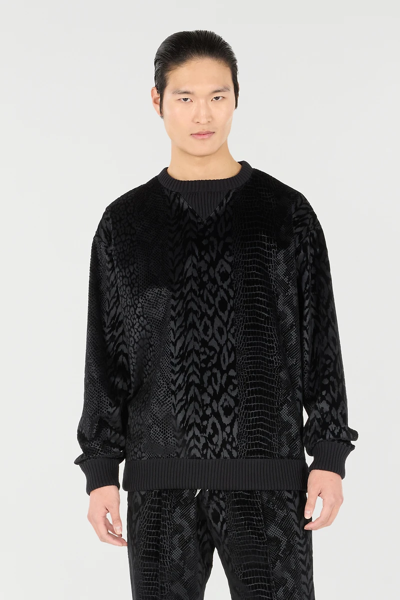 Sweatshirt With Animal Print