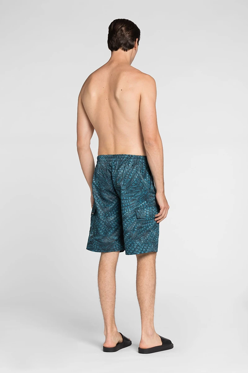 Falcon print swim shorts