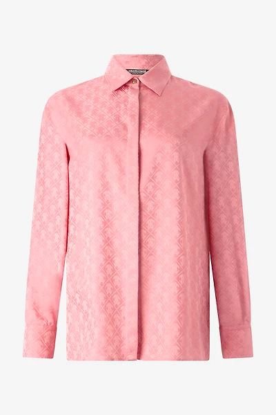 Shirt-Blend Shirt With Mirror Snake Monogram Print