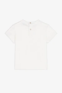 Floral-Embroidered Cotton T-Shirt