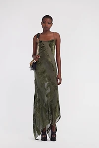 Long devore dress