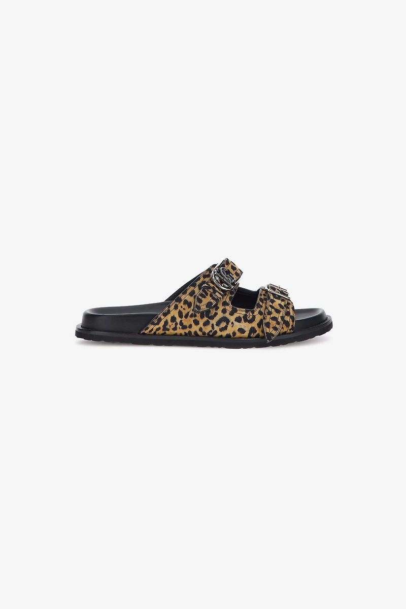 Jaguar Skin Print Sandal