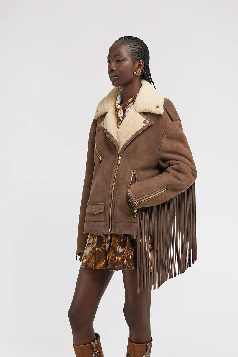 Biker Jacket with Fringe