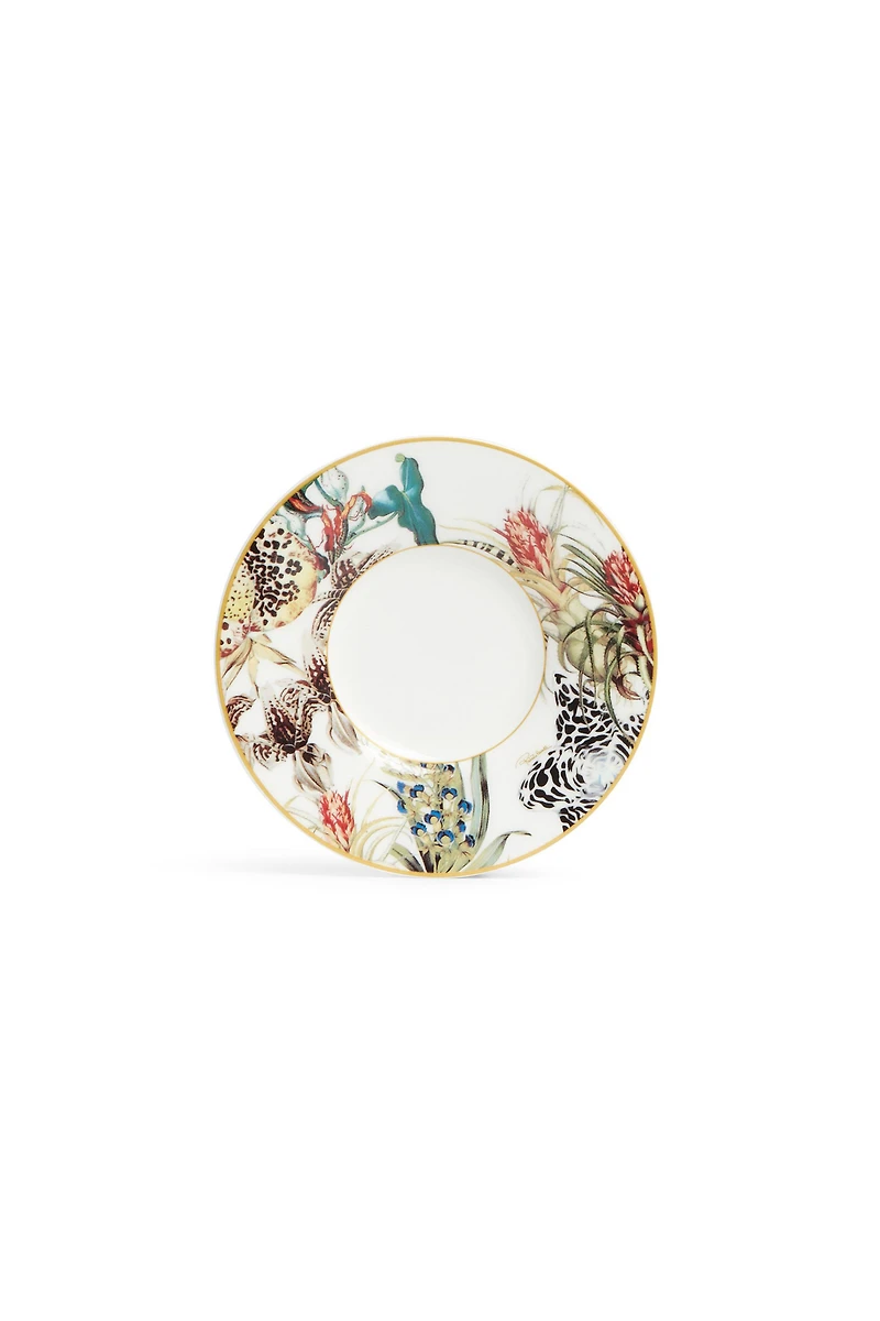 Flowers cup and saucer coffee set